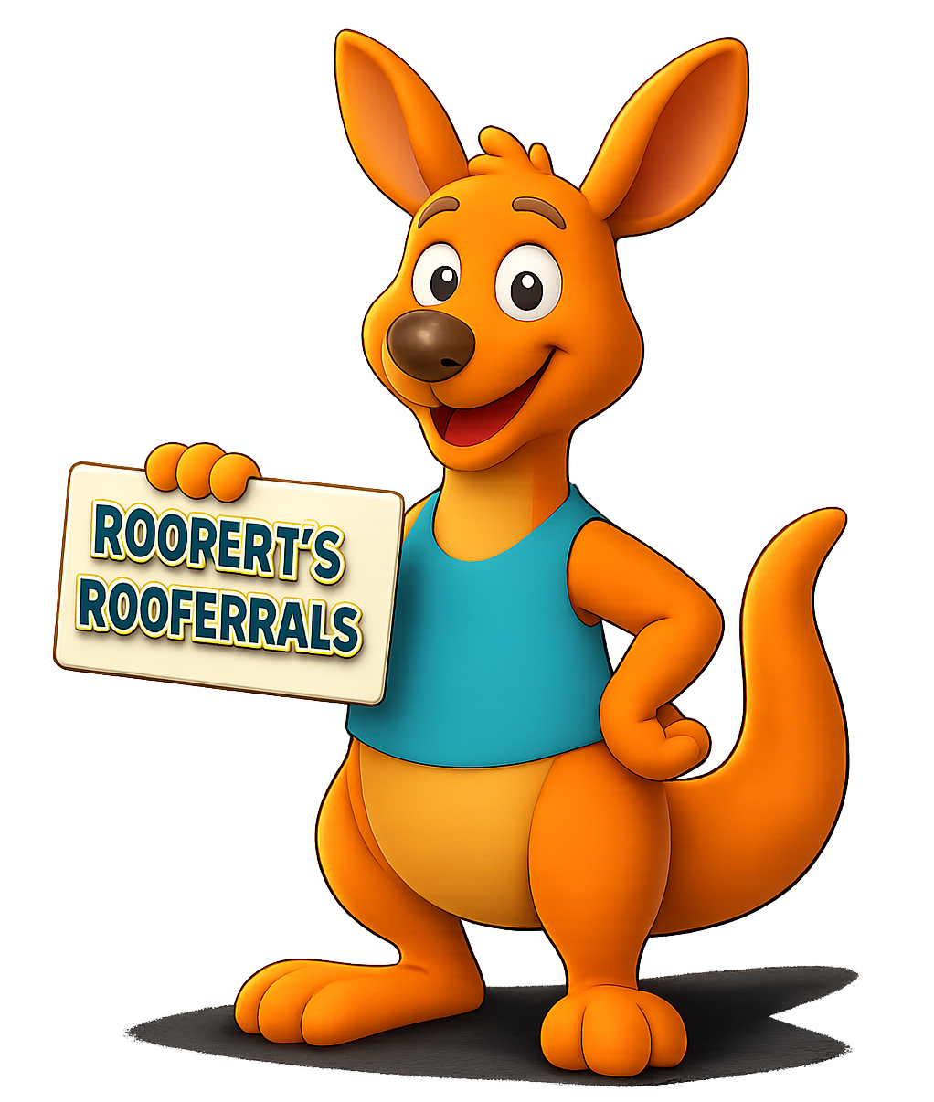 Roopert the Kangaroo holding a sign for Rooperts Rooferrals side hustles and sign-up bonuses